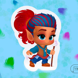 Иллюстрация "Волшебство эльфа Мили"