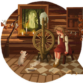 Иллюстрации к сказке "Гуси-лебеди" (7)