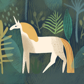 Принт единороги