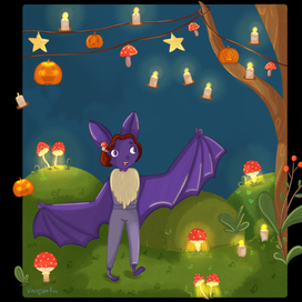 Летучая мышь и атмосферные свечи