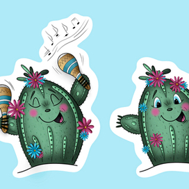 3 Иллюстрации "Кактус Ко"