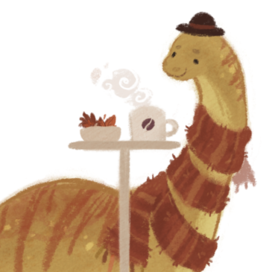 Осенний динозаврик