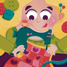 Осенняя иллюстрация для открытки