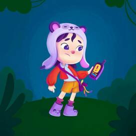 Дизайн персонажа девочка Тими