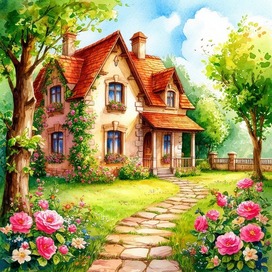 Сказочно красивый дом.