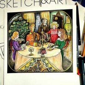 Иллюстрация к роману Маргарет Митчелл "Унесённые ветром"