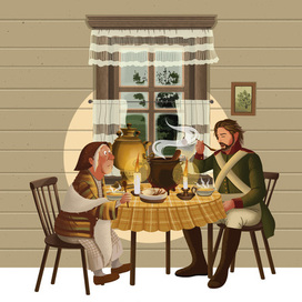 Иллюстрации к сказке "Каша из топора" (5)