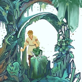 Иллюстрация к сказке "Хозяйка медной горы"