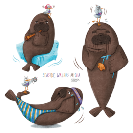 Персонаж. Морж Миша из Владивостока