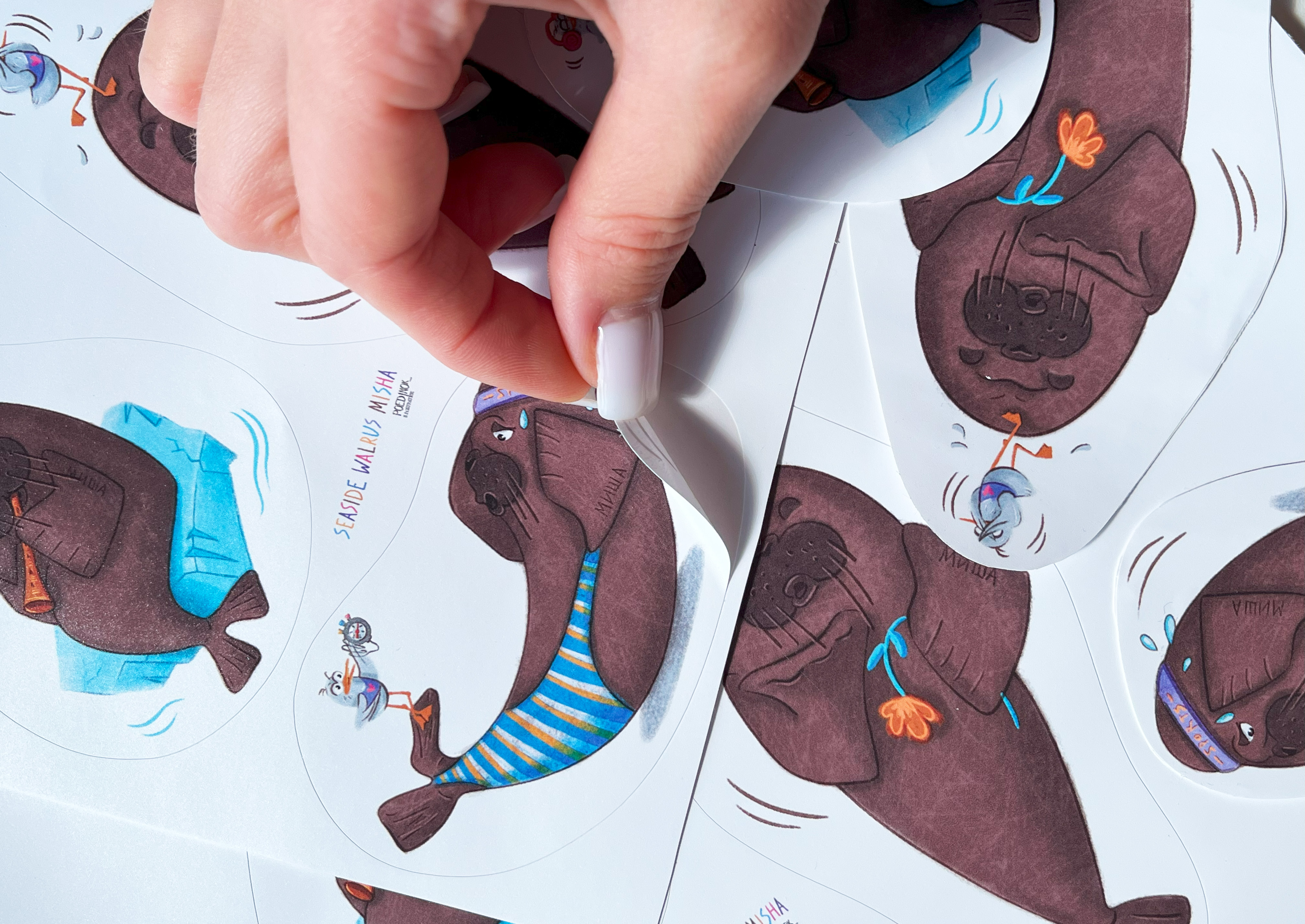 Стикеры. Морж