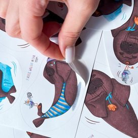 Стикеры. Морж