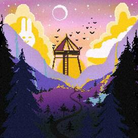 Пиксельный пейзаж 