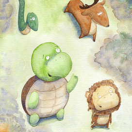 Иллюстрация к книге "Wisdom tales from Gita for children"