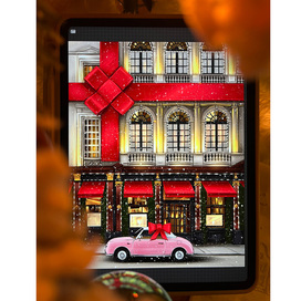 Новогодняя иллюстрация. Архитектура