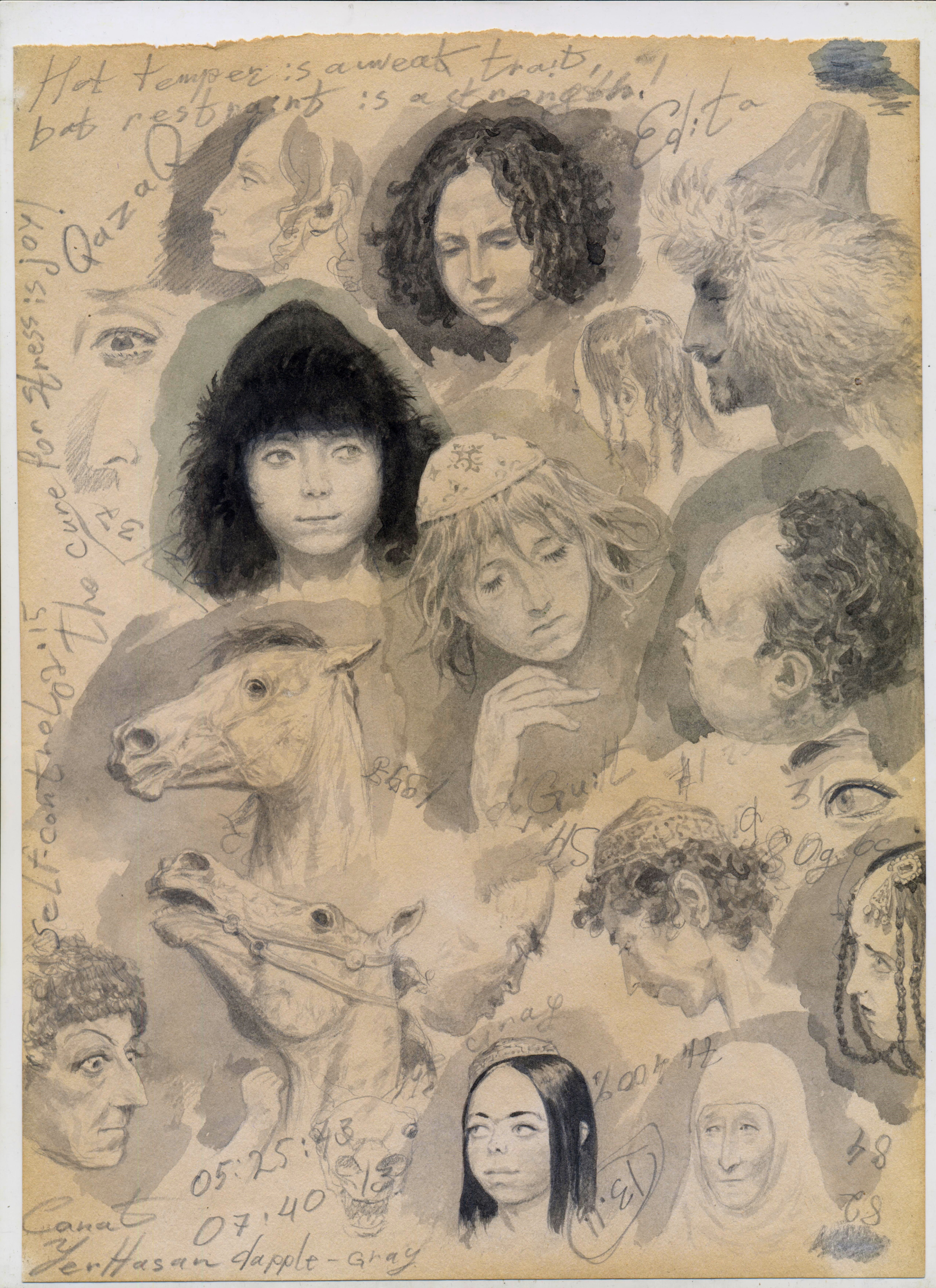 Наброски. 20 x 28 cm.