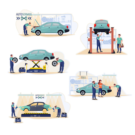 AUTOSERVICE vector set