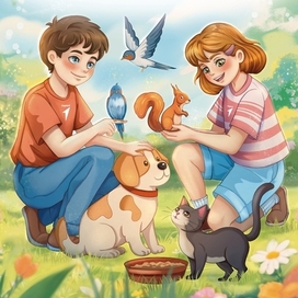 Обложка раскраски "Первые. Навыки заботы"