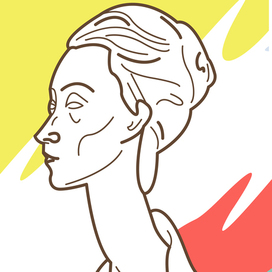 векторный линейный портрет