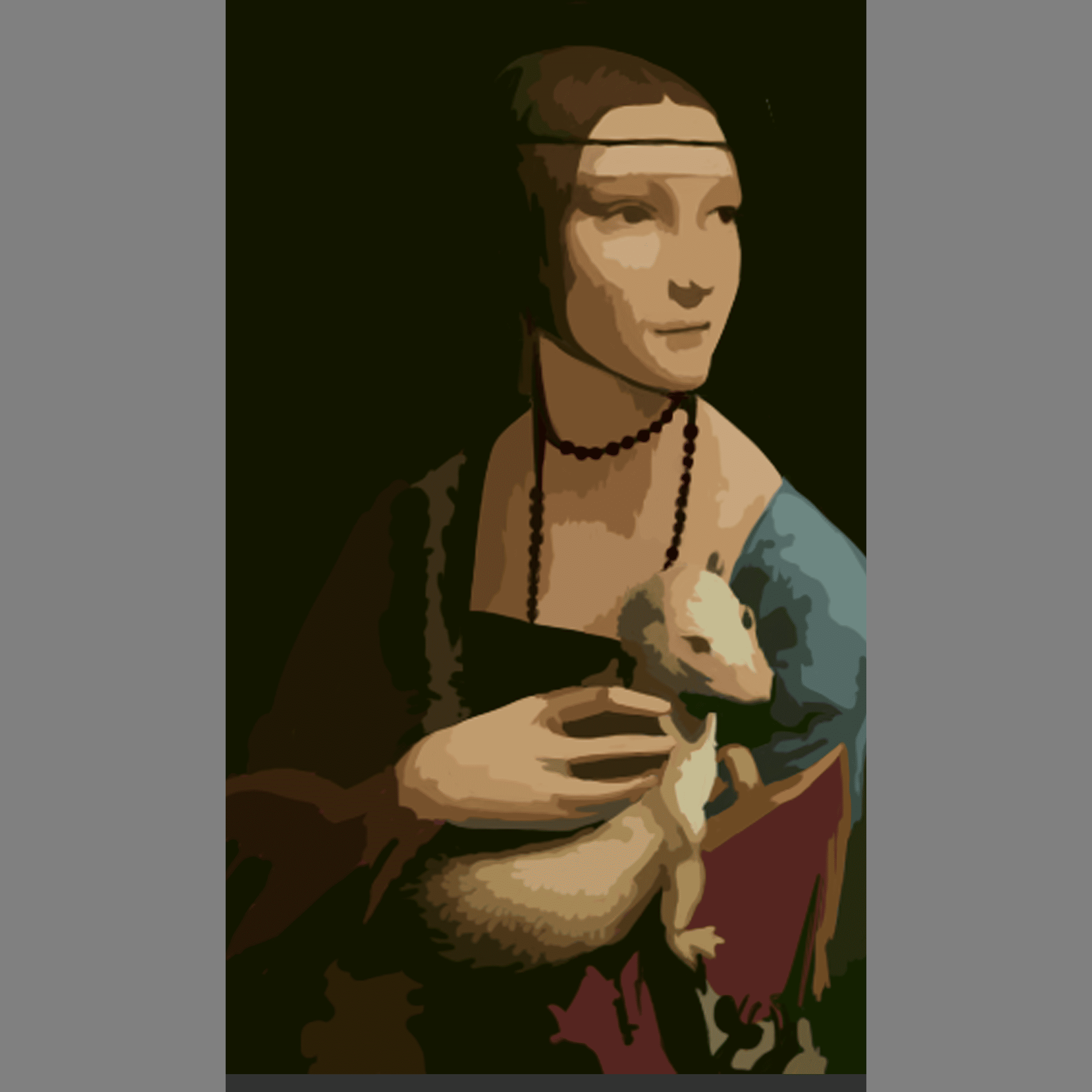 Дама с горностаем. Леонардо да Винчи.