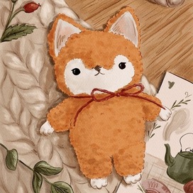 Плюшевый лисёнок