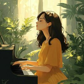 девушка играющая на рояле