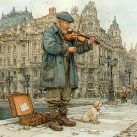 уличный скрипач