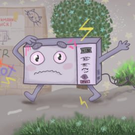 микроволновка в панике