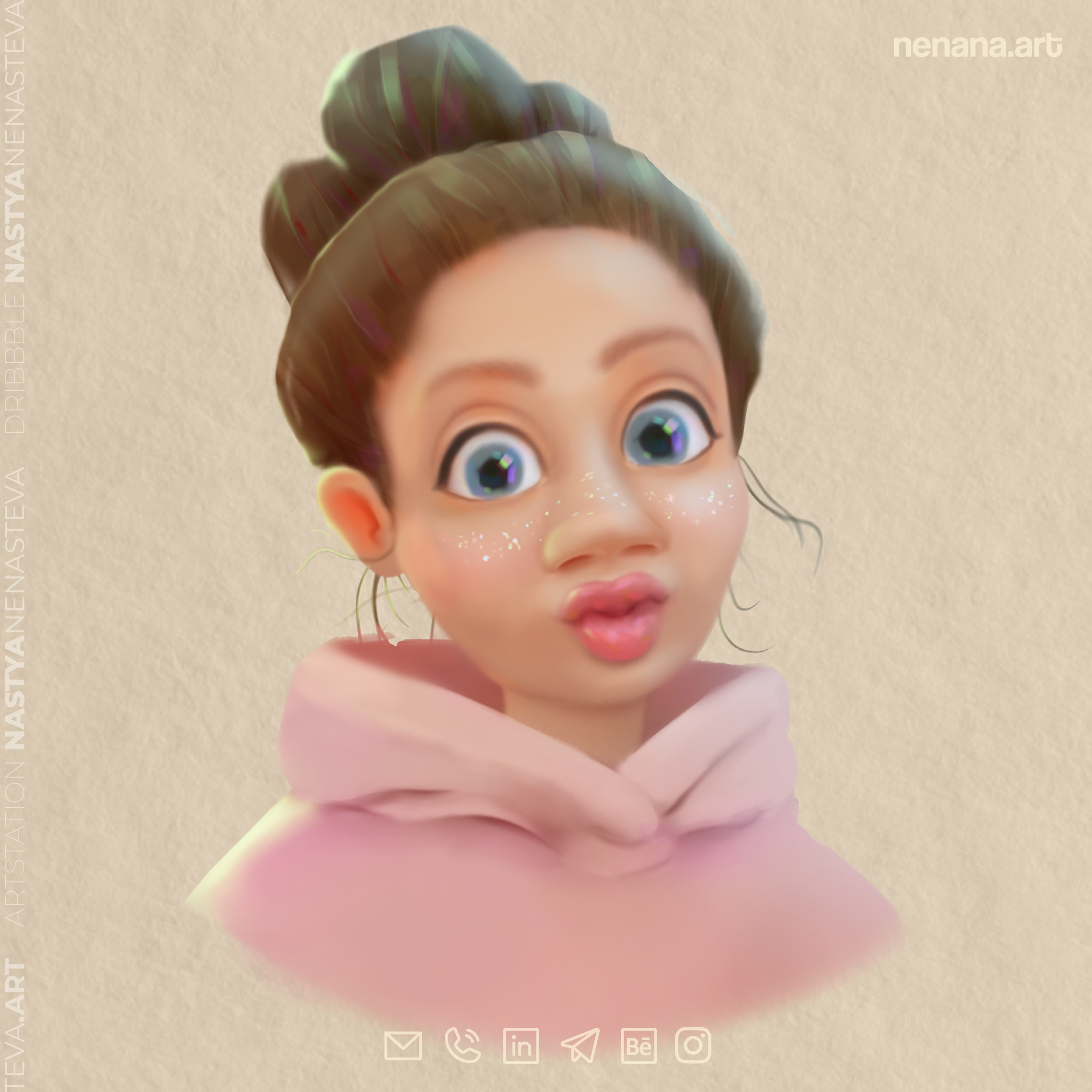 Портрет в розовом