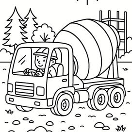 Раскраски для мальчиков - Строительная техника