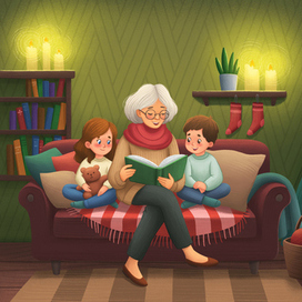 Иллюстрация для книги "Рождество"