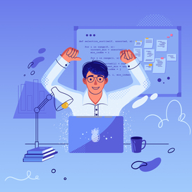 Иллюстрация для сайта школы программирования 