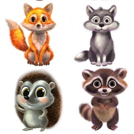 Лесные зверята