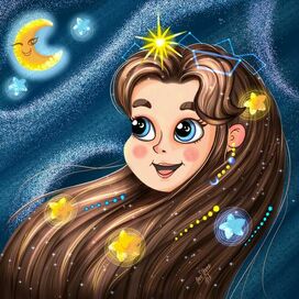 Детская иллюстрация 🌛✨