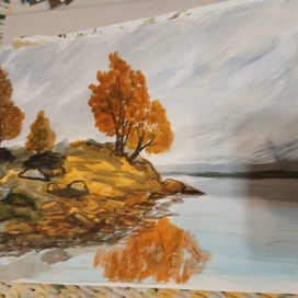 Осень 2024 г бумага /акварель 30/40
