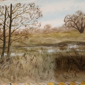 Аеварель бумага  30/40 2024 г