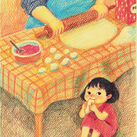 Кушать тесто тайком