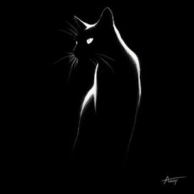  кошка в стиле нуар