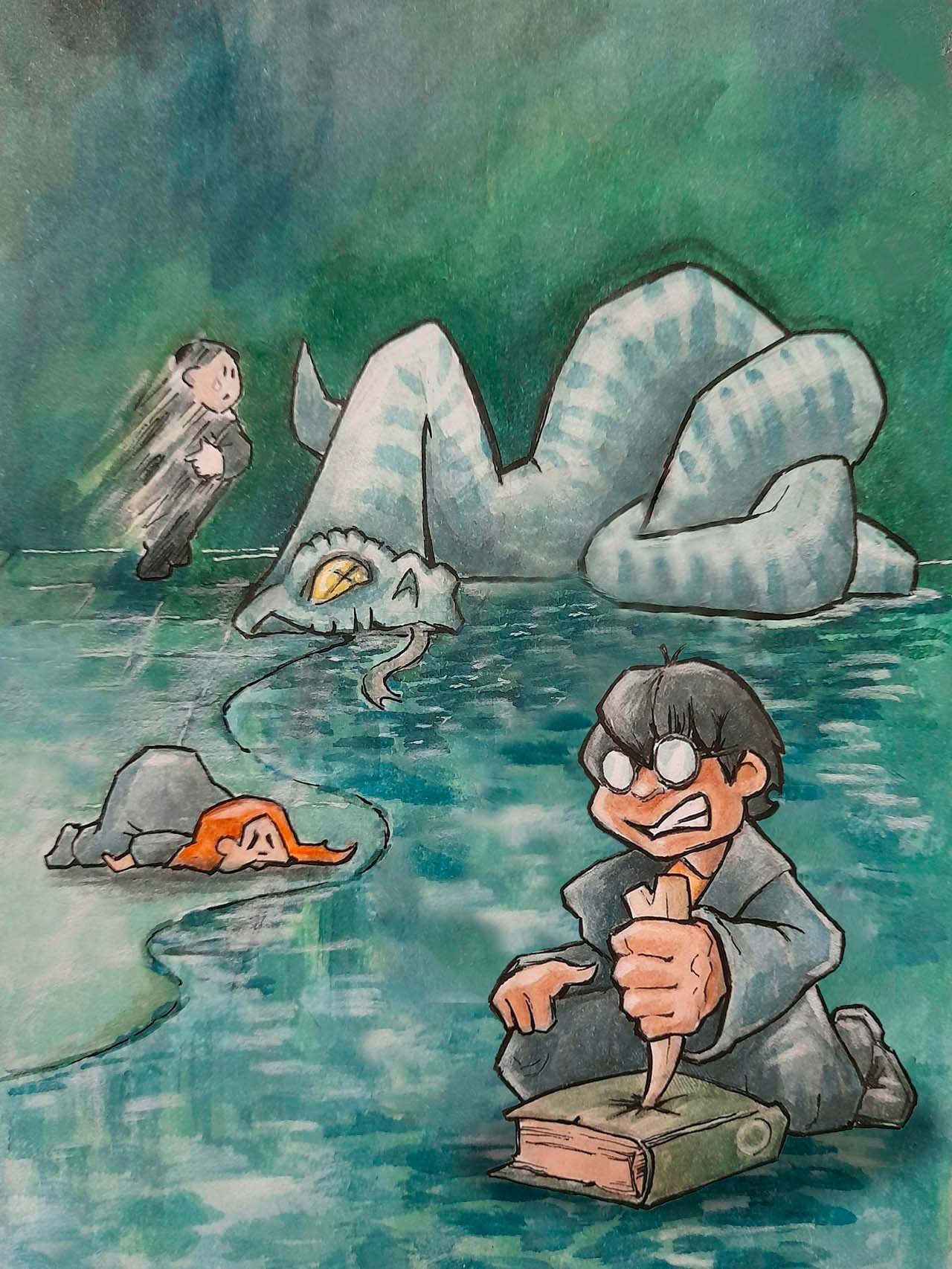 Иллюстрация для Inktober 2025 6. pierce (пронзить)