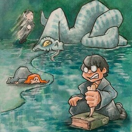 Иллюстрация для Inktober 2025 6. pierce (пронзить)