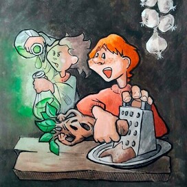 Иллюстрация для Inktober 2025 12. shredded (измельчённый)