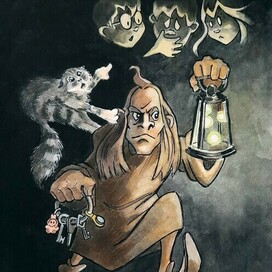 Иллюстрация для Inktober 2025 23. firefly (светлячок)