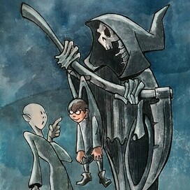 Иллюстрация для Inktober 2025 28. skeletal (скелетообразный)