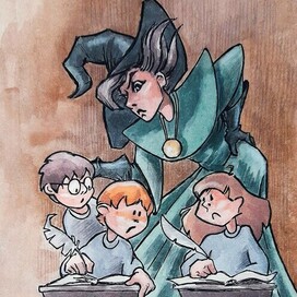 Иллюстрация для Inktober 2025 29. lesson (урок)