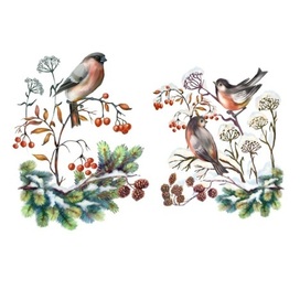 Снегири на ветках