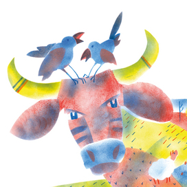 Иллюстрация из детского поэтического сборника «Радость»