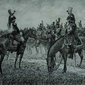 Кирасиры перед атакой