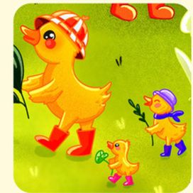 Фрагмент детского виммельбуха "Ферма"