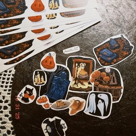 Наклейки к Хэллоуину 