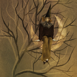 Поэт, сидящий на высоком дереве