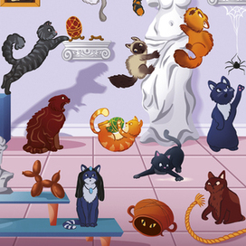 Кошки в музее